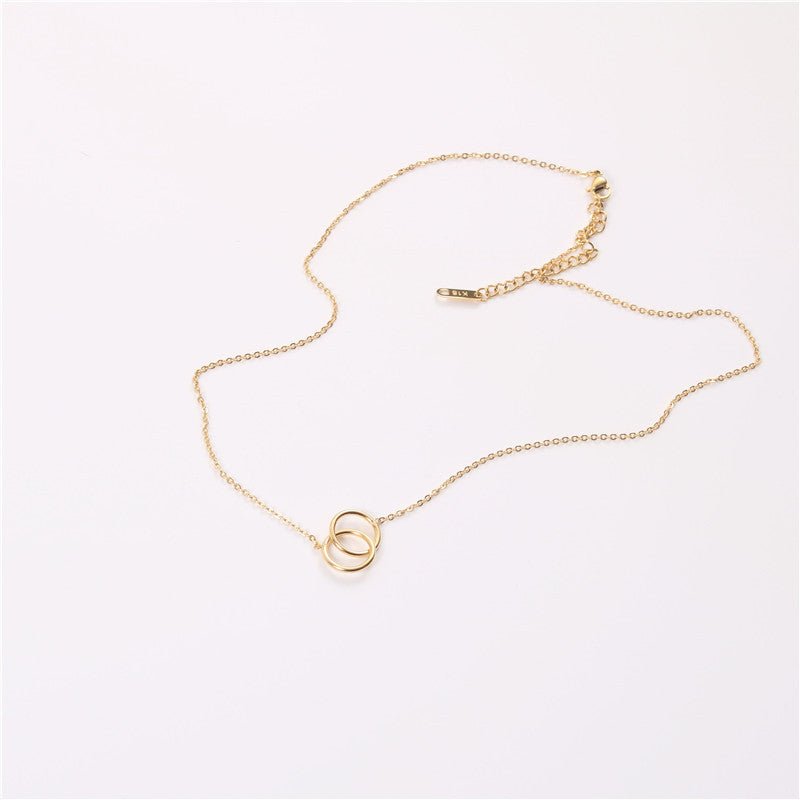 Women's Korean Stylish Graceful Simple Gold Trendy Necklaces