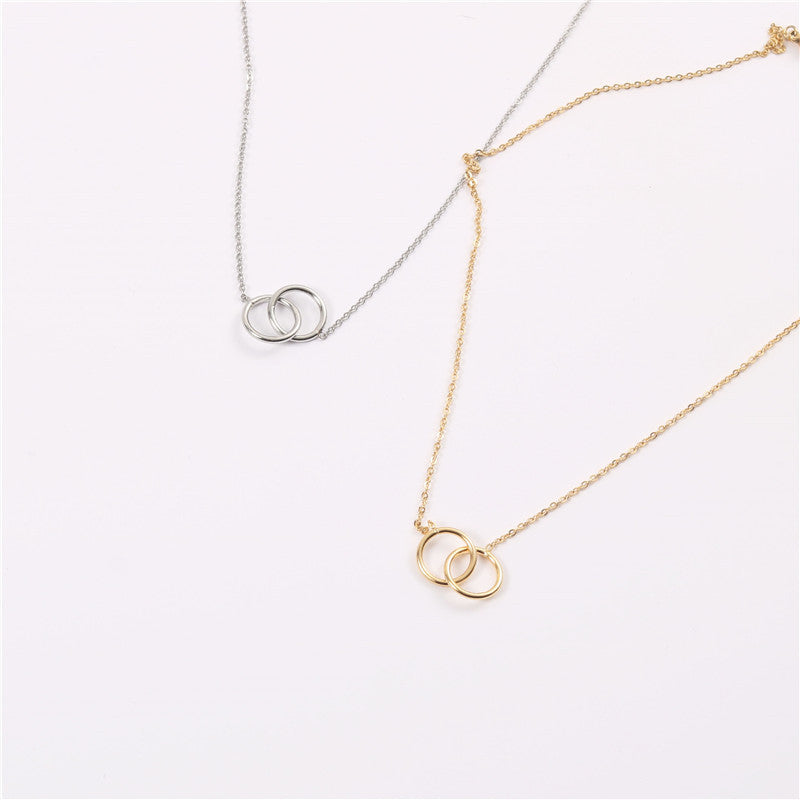 Women's Korean Stylish Graceful Simple Gold Trendy Necklaces