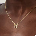Women's Bow Stylish Simple Personality Gold Clavicle Necklaces