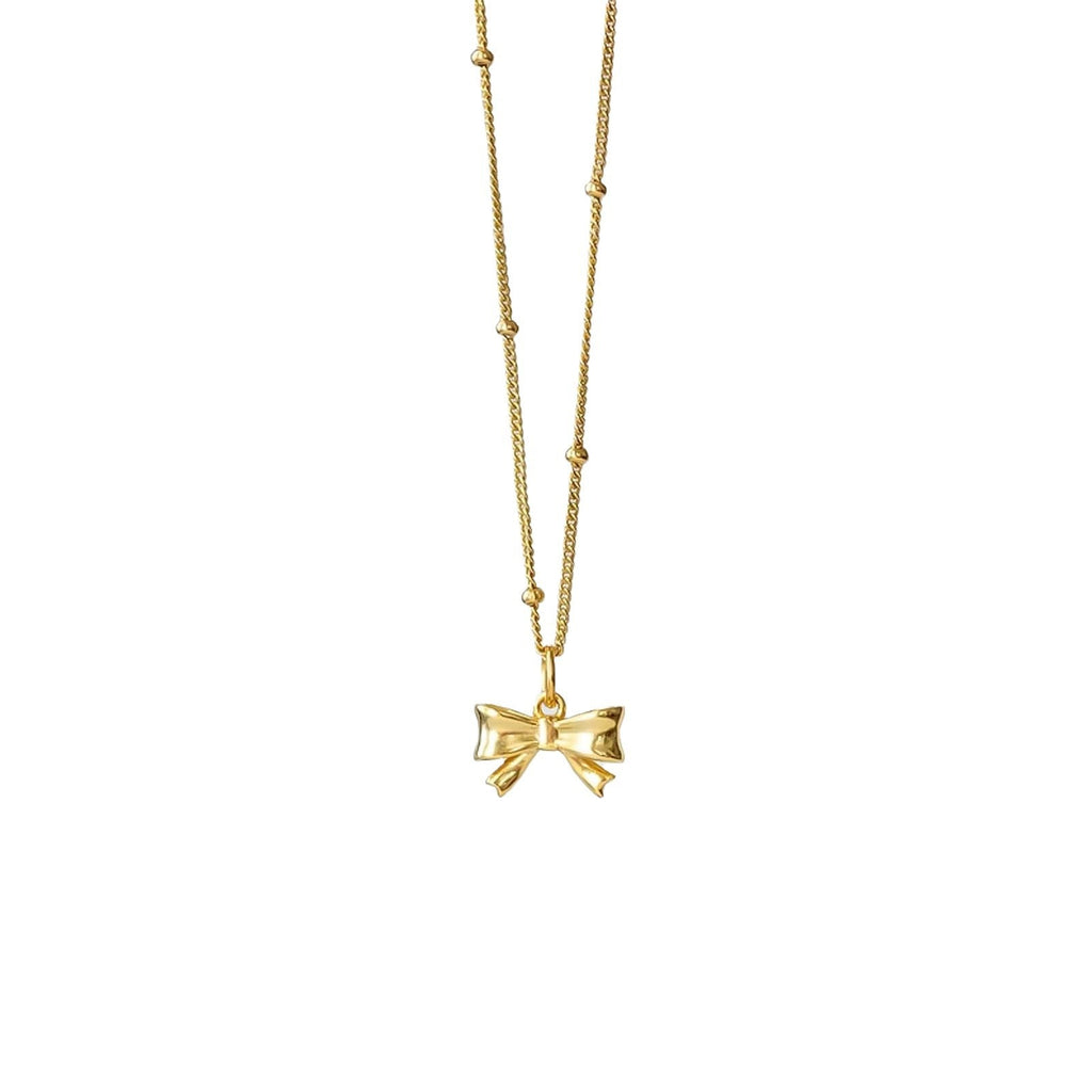 Women's Bow Stylish Simple Personality Gold Clavicle Necklaces