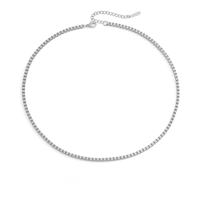 Gold-plated Stainless Steel Ornament Simple Titanium Necklaces