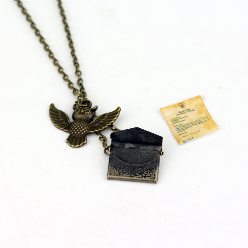Owl Pharmacy Bottle Death Holy Device Necklaces
