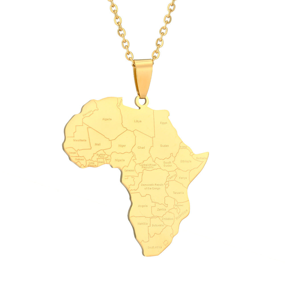 Glossy Africa Nigeria Ghana Somalia National Style Necklaces