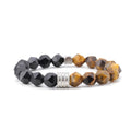 Men's Eye Cut Stone Stainless Steel Accessories Bracelets
