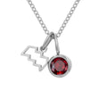 Women's Birthstone Twee Constellation Light Luxury Color Pendants